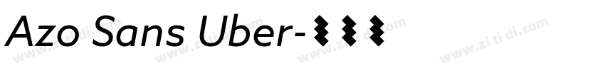 Azo Sans Uber字体转换